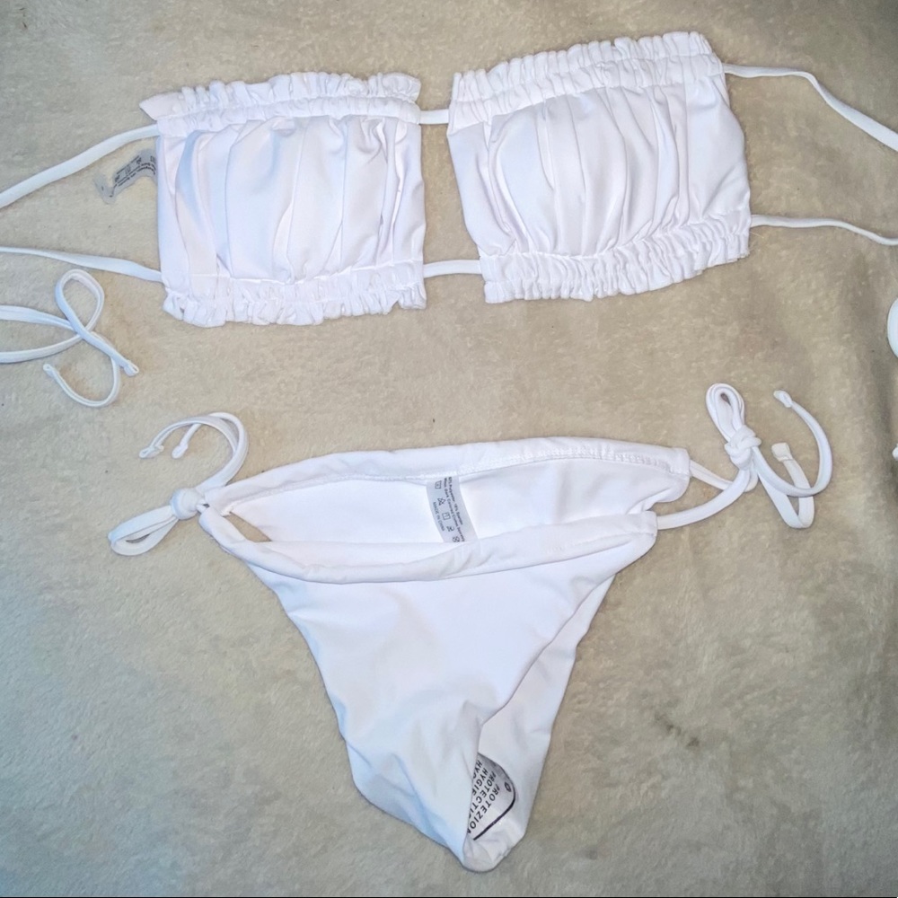 White bikini set